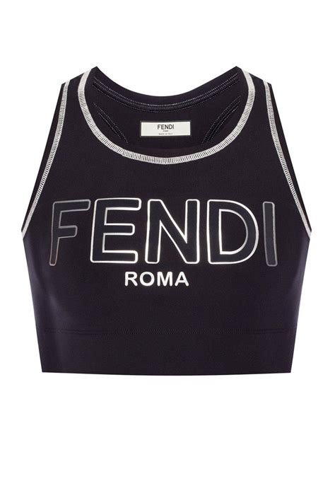 fendi crop shirt|fendi sleeveless top.